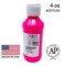 milo Fluorescent Acrylic Paint Set of 6 Colors | 4 oz Bottles | Student Neon Colors Acrylics Painting Pack | Made in the USA | Non-Toxic Art & Craft Paints for Artists, Kids, & Hobby Painters